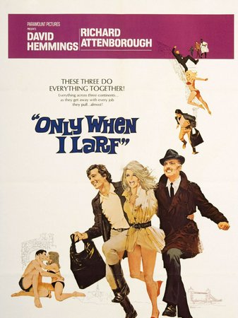 Only When I Larf, Richard Attenborough,David Hemmings,Alexandra Stewart,Nicholas Pennell,Melissa Stribling,Terry Alexander,Terence Alexander,Edric Connor,Clifton Jones,Calvin Lockhart