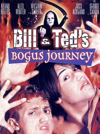 Bill & Ted's Bogus Journey, Alex Winter,Keanu Reeves,William Sadler,Joss Ackland,Pam Grier,George Carlin,Amy Stock-Poynton,Jim Martin,Hal Landon Jr.,Annette Azcuy