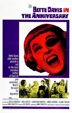 The Anniversary, Bette Davis,Sheila Hancock,Jack Hedley,James Cossins,Christian Roberts,Elaine Taylor,Timothy Bateson,Arnold Diamond