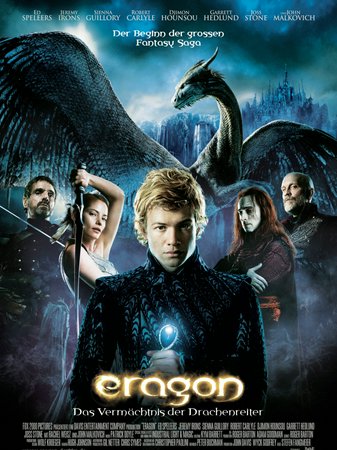 Eragon, Ed Speleers,Jeremy Irons,Sienna Guillory,Robert Carlyle,John Malkovich,Djimon Hounsou,Garrett Hedlund,Joss Stone,Alun Armstrong