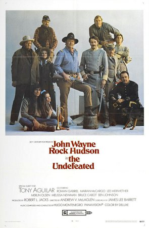 The Undefeated, John Wayne,Rock Hudson,Roman Gabriel,Tony Aquilar,Antonio Aguilar,Marian McCargo,Lee Meriwether,Merlin Olsen,Melissa Newman,Bruce Cabot