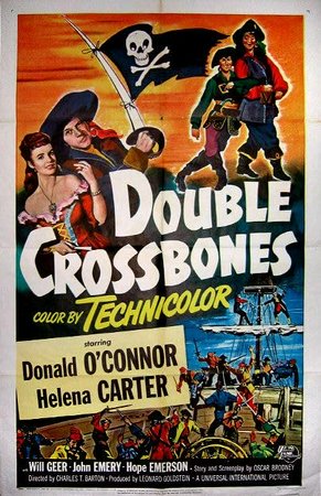 Double Crossbones, Donald O'Connor,Helena Carter,Will Geer,Hope Emerson,John Emery,Stanley Logan,Kathryn Givney,Hayden Rorke,Morgan Farley,Charles McGraw