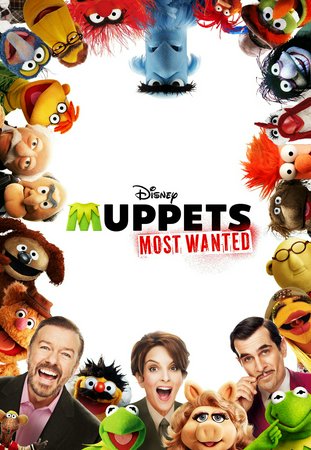 Muppets Most Wanted, Ricky Gervais,Tina Fey,Ty Burrell,Ray Liotta