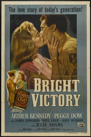 Bright Victory, Arthur Kennedy,Peggy Dow,James Edwards,Julia Adams,Will Geer,Minor Watson,Jim Backus,Joan Banks,Nana Bryant,Marjorie Crossland