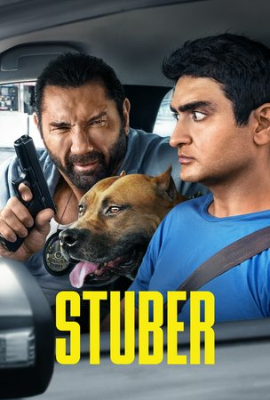 Stuber, Kumail Nanjiani,Dave Bautista,Iko Uwais,Natalie Morales,Betty Gilpin,Jimmy Tatro,Mira Sorvino,Karen Gillan,Rene Moran,Amin Joseph