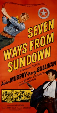 Seven Ways From Sundown, Audie Murphy,Barry Sullivan,Venetia Stevenson,John McIntire,Kenneth Tobey,Mary Field,Teddy Rooney,Ken Lynch,Suzanne Lloyd,Ward Ramsey
