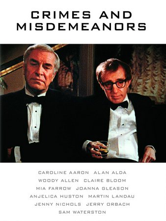 Crimes and Misdemeanors, Woody Allen,Martin Landau,Mia Farrow,Alan Alda,Anjelica Huston,Sam Waterston,Joanna Gleason,Caroline Aaron,Jerry Orbach,Claire Bloom
