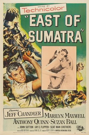 East of Sumatra, Jeff Chandler,Anthony Quinn,Marilyn Maxwell,Suzan Ball,John Sutton,Jay C. Flippen,Scatman Crothers,Aram Katcher,Anthony Eustrel,Eugene Iglesias