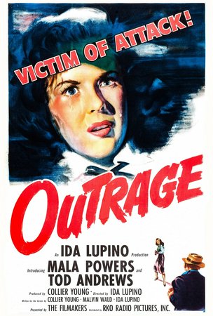 Outrage, Mala Powers,Tod Andrews,Robert Clarke,Hal March,Raymond Bond,Lillian Hamilton,Rita Lupino,Kenneth Patterson,Jerry Paris,Angela Clarke