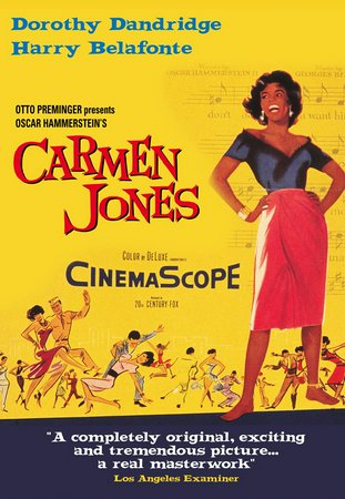 Carmen Jones, Dorothy Dandridge,Harry Belafonte,Roy Glenn,Pearl Bailey,Joe Adams,Olga James,Diahann Carroll,Nick Stewart,Brock Peters,Mauri Lynn
