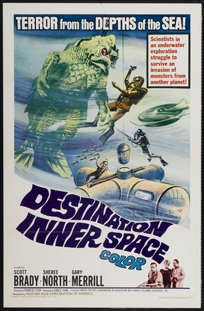 Destination Inner Space, Scott Brady,Sheree North,Mike Road,Gary Merrill,Ron Burke,Wende Wagner,William Thourlby,Biff Elliot,Glen Spies,Richard Niles