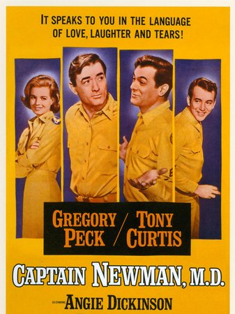 Captain Newman, M.D., Gregory Peck,Tony Curtis,Bobby Darin,Angie Dickinson,Eddie Albert,James Gregory,Bethel Leslie,Jane Withers,Dick Sargent,Larry Storch