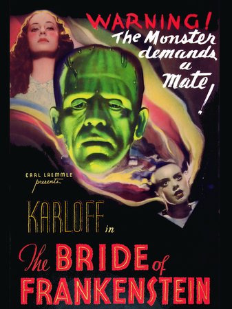 Bride of Frankenstein, Boris Karloff,Colin Clive,Valerie Hobson,Elsa Lanchester,Gavin Gordon,Douglas Walton,Una O'Connor,E.E. Clive,Lucien Prival,O.P. Heggie
