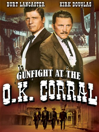 Gunfight at the O.K. Corral, Burt Lancaster,Kirk Douglas,Rhonda Fleming,Jo Van Fleet,John Ireland,Lyle Bettger,Frank Faylen,Earl Holliman,Ted de Corsia,Dennis Hopper