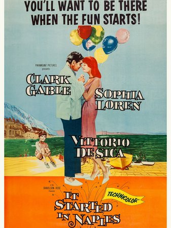 It Started in Naples, Sophia Loren,Clark Gable,Vittorio de Sica,Marietto,Paolo Carlini,Claudio Ermelli,Giovanni Filidoro