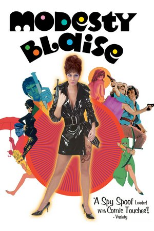 Modesty Blaise, Monica Vitti,Dirk Bogarde,Terence Stamp,Harry Andrews,Michael Craig,Clive Revill,Alexander Knox,Rossella Falk,Scilla Gabel,Michael Chow