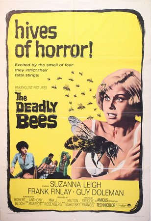 The Deadly Bees, Suzanna Leigh,Frank Finlay,Guy Doleman,John Harvey,Catherine Finn,Michael Ripper,Anthony Bailey,Tim Barrett,James Cossins,Frank Forsyth