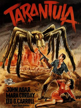 Tarantula, John Agar,Mara Corday,Leo G. Carroll,Ross Elliott,Nestor Paiva,Edwin Rand,Raymond Bailey,Hank Patterson,Bert Holland,Steve Darrell