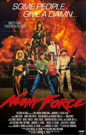 Nightforce, Linda Blair,Claudia Udy,Cameron Mitchell,James Van Patten,James Van Patten,Richard Lynch,Dean Miller,Chad McQueen,Dean R. Miller,James Marcel