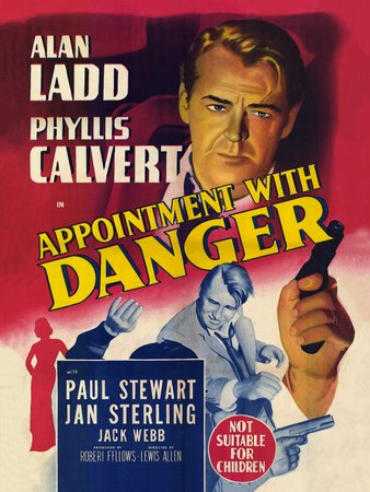 Appointment with Danger, Alan Ladd,Phyllis Calvert,Jack Webb,Jan Sterling,Paul Stewart,Stacy Harris,David Wolfe,Dan Riss,Harry Antrim,Geraldine Wall