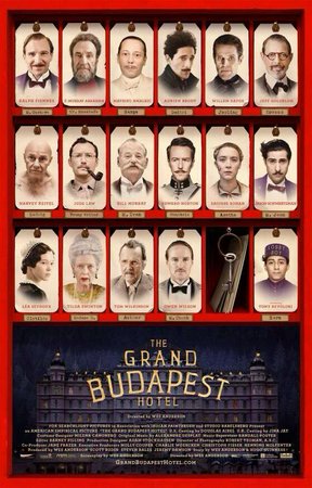 The Grand Budapest Hotel, Ralph Fiennes,Tony Revolori,F. Murray Abraham,Edward Norton,Saoirse Ronan,Tilda Swinton,Bill Murray,Jeff Goldblum,Jason Schwartzman,Willem Dafoe