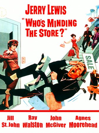 Who's Minding the Store?, Jerry Lewis,Jill St. John,Agnes Moorehead,John McGiver,Ray Walston,Francesca Bellini,Nancy Kulp,John Abbott,Jerry Hausner,Peggy Mondo