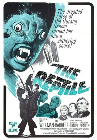 The Reptile, Jennifer Daniel,Ray Barrett,Jacqueline Pearce,Noel Willman,Michael Ripper,John Laurie,Marne Maitland,David Baron,Charles Lloyd Pack,Harold Goldblatt