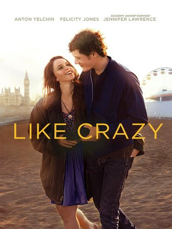 Like Crazy, Anton Yelchin,Felicity Jones,Jennifer Lawrence,Charlie Bewley,Alex Kingston,Oliver Muirhead,Finola Hughes,Chris Messina,Ben York Jones,Jamie Thomas King