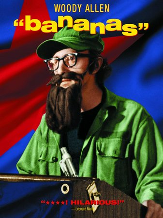 Bananas, Woody Allen,Louise Lasser,Jacobo Morales,Natividad Abascal,David Ortiz,Rene Enriquez,Jack Axelrod,Howard Cosell,Roger Grimsby,Don Dunphy