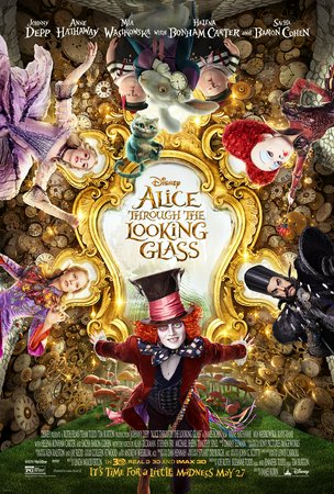 Alice Through the Looking Glass, Mia Wasikowska,Johnny Depp,Anne Hathaway,Helena Bonham Carter,Rhys Ifans,Matt Lucas,Ed Speleers,Sacha Baron Cohen,Frances De La Tour,Lindsay Duncan
