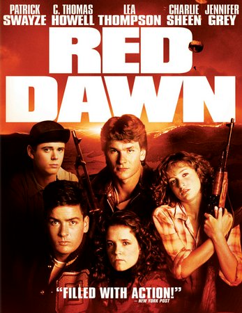 Red Dawn, Patrick Swayze,C. Thomas Howell,Ron O'Neal,Lea Thompson,Jennifer Grey,Charlie Sheen,Darren Dalton,Brad Savage,Doug Toby,Ben Johnson