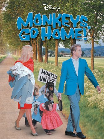 Monkeys, Go Home!, Dean Jones,Maurice Chevalier,Yvette Mimieux,Bernard Woringer,Clément Harari,Yvonne Constant,Marcel Hillaire,Jules Munshin,Alan Carney,Maurice Marsac