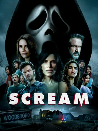 Scream, Neve Campbell,Courteney Cox,David Arquette,Marley Shelton,Melissa Barrera,Jenna Ortega,Dylan Minnette,Jack Quaid,Jasmin Savoy Brown,Sonia Ammar