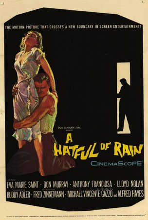 A Hatful of Rain, Don Murray,Eva Marie Saint,Anthony Franciosa,Lloyd Nolan,Henry Silva,Gerald S. O'Loughlin,William Hickey,Tom Aheame,Gordon B. Clark,Jason Johnson