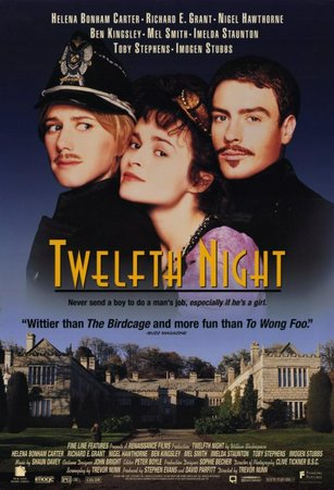 Twelfth Night, Helena Bonham Carter,Richard E. Grant,Nigel Hawthorne,Ben Kingsley,Mel Smith,Imelda Staunton,Toby Stephens,Imogen Stubbs,Steven Mackintosh,Nicholas Farrell