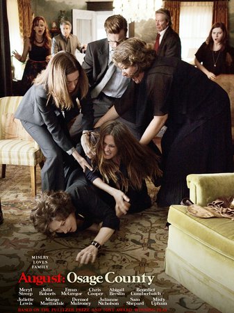 August: Osage County, Meryl Streep,Julia Roberts,Juliette Lewis,Ewan McGregor,Abigail Breslin,Margo Martindale,Chris Cooper,Benedict Cumberbatch,Dermot Mulroney,Sam Shepard