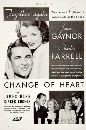 Change of Heart, Janet Gaynor,Charles Farrell,Ginger Rogers,James Dunn,Beryl Mercer,Shirley Temple,Gustav von Seyffertitz,Fiske O'Hara,Irene Franklin,Kenneth Thomson