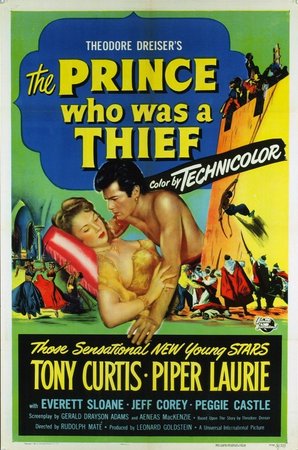 The Prince Who Was a Thief, Tony Curtis,Piper Laurie,Everett Sloane,Peggie Castle,Betty Garde,Jeff Corey,Nita Bieber,Marvin Miller,Donald Randolph,Hayden Rorke