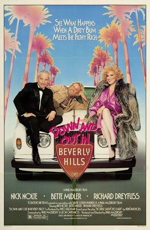 Down and Out in Beverly Hills, Nick Nolte,Bette Midler,Richard Dreyfuss,Little Richard,Tracy Nelson,Elizabeth Peña,Evan Richards,Donald Muhich,Paul Mazursky,Valerie Curtin