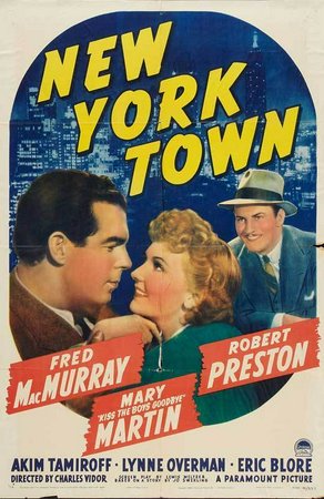 New York Town, Fred MacMurray,Mary Martin,Robert Preston,Akim Tamiroff,Lynne Overman,Eric Blore,Fuzzy Knight,Cecil Kellaway,Edward McNamara,Ken Carpenter