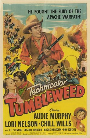 Tumbleweed, Audie Murphy,Lori Nelson,Chill Wills,Roy Roberts,Russell Johnson,K.T. Stevens,Madge Meredith,Lee Van Cleef,I. Stanford Jolley,Ross Elliott