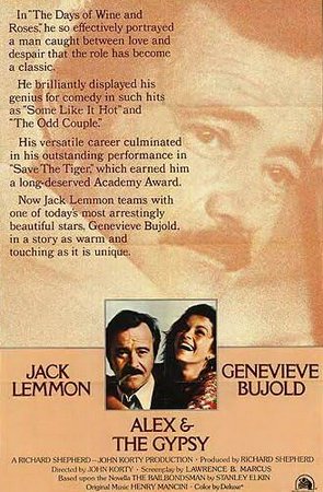 Alex & the Gypsy, Jack Lemmon,Geneviève Bujold,James Woods,Gino Ardito,Robert Emhardt,Joseph X. Flaherty,Todd Martin,Victor Pinhiero,Joe Flaherty,Titos Vandis