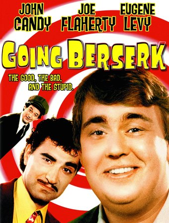 Going Berserk, John Candy,Joe Flaherty,Eugene Levy,Pat Hingle,Alley Mills,Ann Bronston,Eve Brent Ashe,Elizabeth Kerr,Dixie Carter,Paul Dooley
