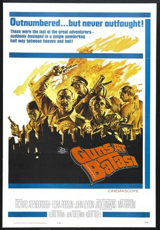 Guns at Batasi, Richard Attenborough,Jack Hawkins,Mia Farrow,Flora Robson,John Leyton,Cecil Parker,Errol John,Graham Stark,Earl Cameron,Percy Herbert