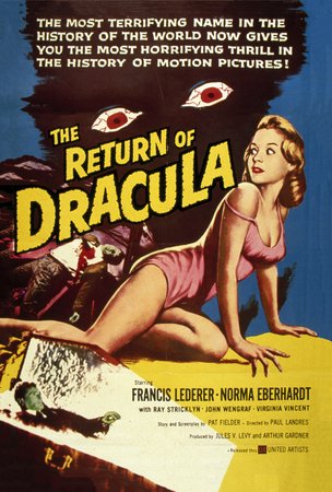 The Return of Dracula, Francis Lederer,Norma Eberhardt,Ray Stricklyn,Jimmy Baird,Greta Granstedt,Virginia Vincent,John Wengraf,Gage Clark,John McNamara,Harry Harvey