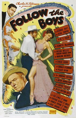 Follow the Boys, George Raft,Vera Zorina,Charley Grapewin,Grace McDonald,Charles Butterworth,Ramsay Ames,Elizabeth Patterson,Regis Toomey,George Macready,Theodore von Eltz