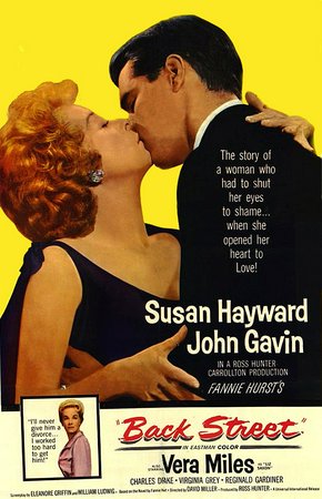 Back Street, Susan Hayward,John Gavin,Vera Miles,Virginia Grey,Charles Drake,Reginald Gardiner,Tammy Marihugh,Robert Eyer,Natalie Schafer,Doreen McLean