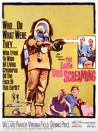 The Earth Dies Screaming, Willard Parker,Virginia Field,Dennis Price,Vanda Godsell,Thorley Walters,David Spenser,Anna Palk,Virginia Field