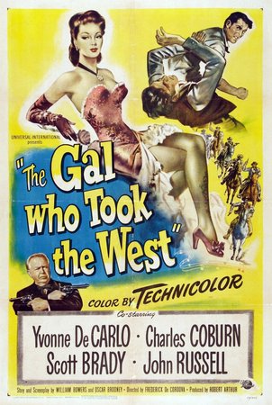 The Gal Who Took the West, Scott Brady,John Russell,Charles Coburn,Myrna Dell,James Millican,Clem Bevans,Bob Stevansen,Houseley Stevenson,Robin Short,Russell Simpson