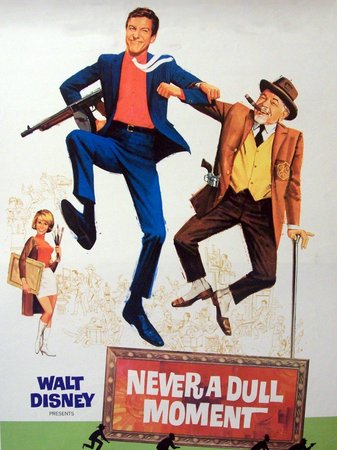 Never a Dull Moment, Dick Van Dyke,Edward G. Robinson,Dorothy Provine,Henry Silva,Joanna Moore,Tony Bill,Slim Pickens,Jack Elam,Ned Glass,Richard Bakalyan